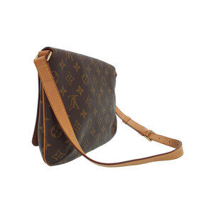 Louis Vuitton Brown Musette Shoulder Leather Short Tango Monogram Bag
